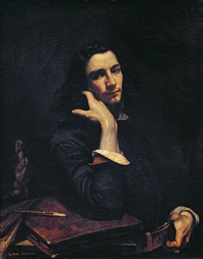 The Man with the Leather Belt (Portrait of the Artist) by Gustave Courbet